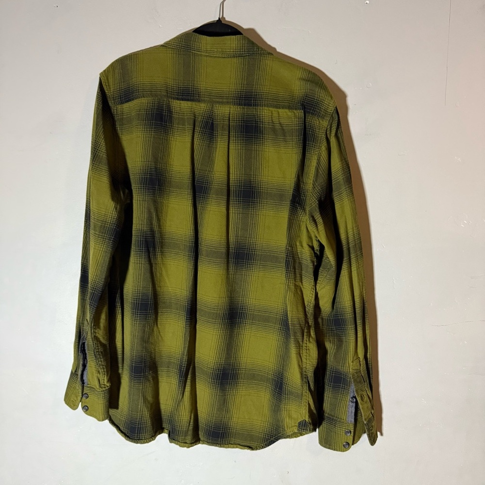 Vans Sycamore Flannel Button Down Long Sleeve Green - Picture 2 of 6